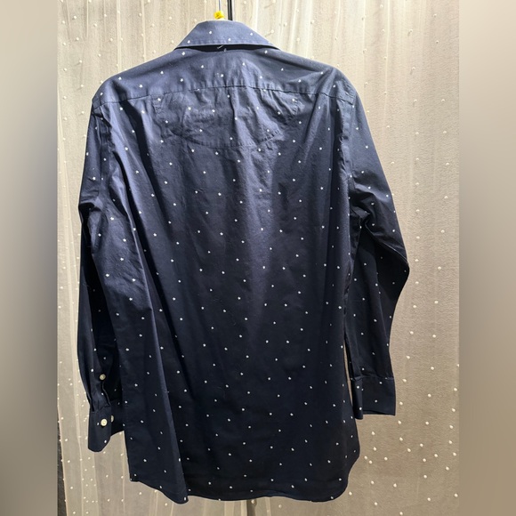Ralph Lauren Men's Dark Blue Patterned Shirt - Picture 4 of 6